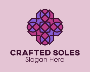 Geometric Flower Pattern logo design