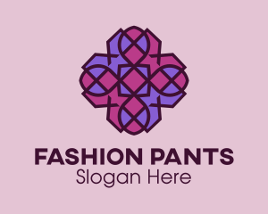 Geometric Flower Pattern logo design