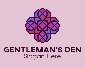 Geometric Flower Pattern logo design