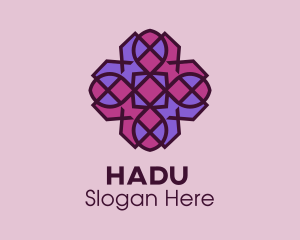 Geometric Flower Pattern logo design