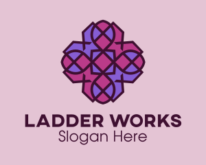 Geometric Flower Pattern logo design