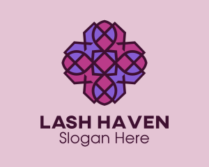 Geometric Flower Pattern logo design