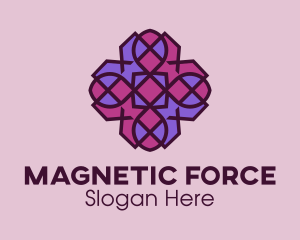 Geometric Flower Pattern logo design