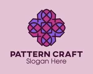 Geometric Flower Pattern logo design