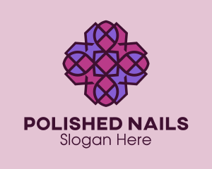 Geometric Flower Pattern logo design