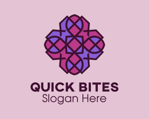 Geometric Flower Pattern logo design