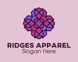 Geometric Flower Pattern logo design