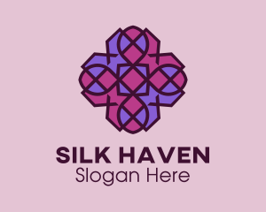 Geometric Flower Pattern logo design