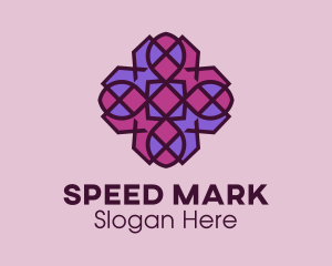 Geometric Flower Pattern logo design