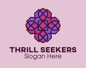 Geometric Flower Pattern logo design