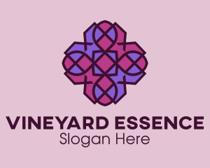 Geometric Flower Pattern logo design