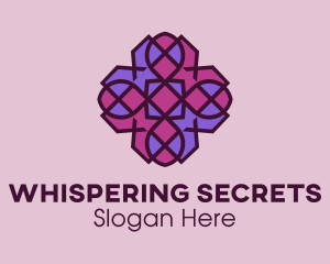 Geometric Flower Pattern logo design