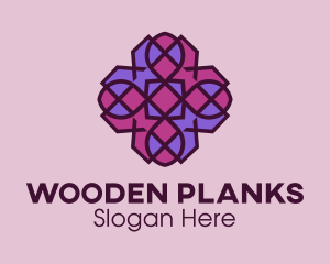 Geometric Flower Pattern logo design