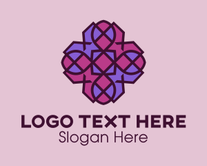 Geometric - Geometric Flower Pattern logo design