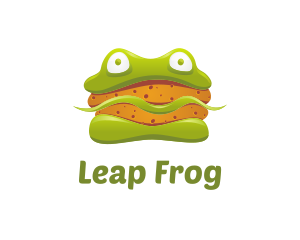 Frog - Frog Sandwich Burger logo design