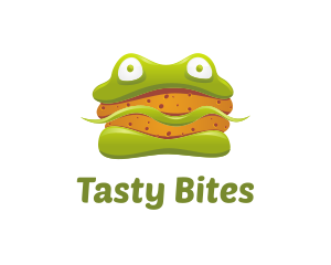 Sandwich - Frog Sandwich Burger logo design