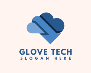 Cloud Arrow Tech logo design