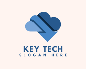 Cloud Arrow Tech logo design