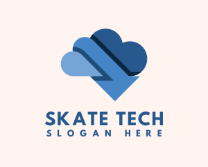 Cloud Arrow Tech logo design