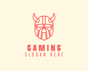 Geometric Viking Helmet  Logo