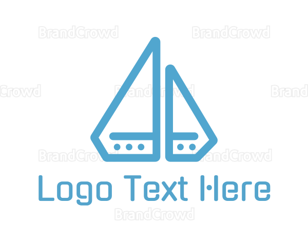 Diamond Boat Sail Logo
