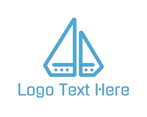 Fiberglass - Diamond Boat Sail logo design