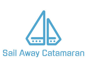 Diamond Boat Sail logo design