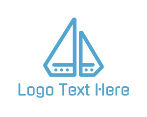 Travel - Diamond Boat Sail logo design