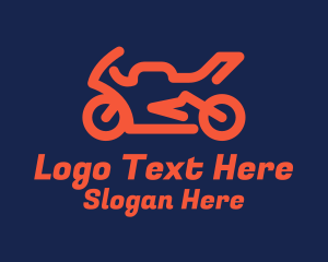 Big Bike - Motorcycle Racing Sports logo design