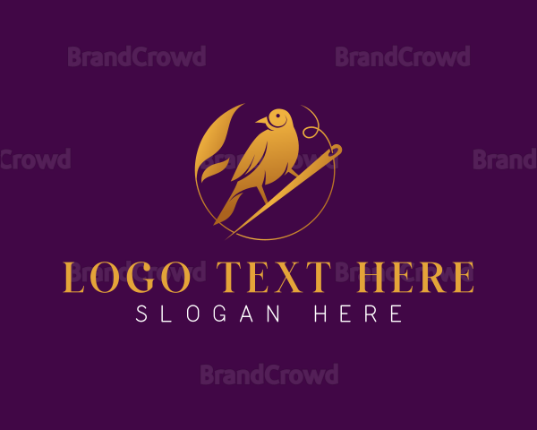 Bird Sewing Tailoring Logo