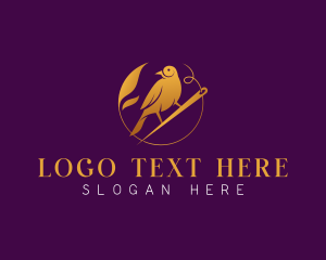 Leaf - Bird Sewing Tailoring logo design