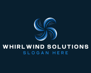 Whirlwind - Fan Propeller Ventilation logo design