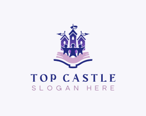 Children Castle Book logo design