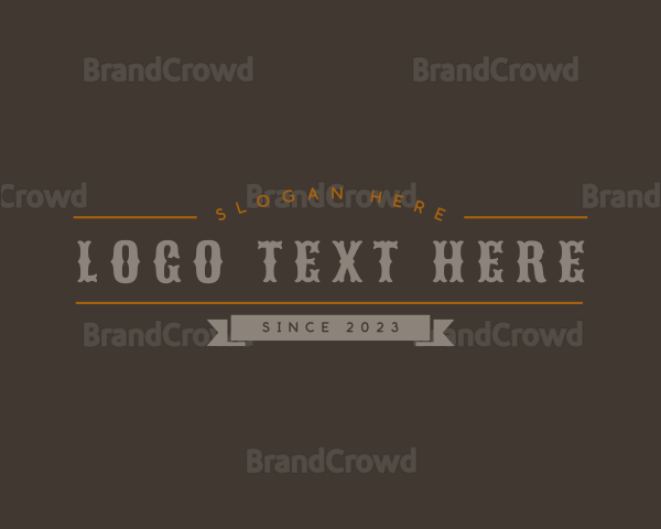 Rustic Bar Business Logo