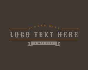 Rustic - Rustic Bar Wordmark logo design