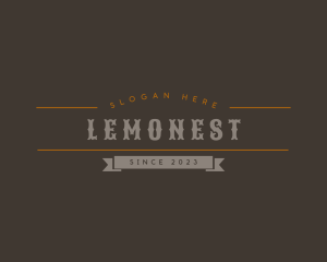 Rustic Bar Business Logo