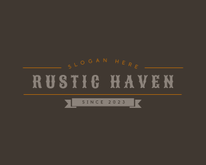 Rustic Bar Business logo design