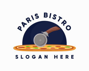 Pizza Cutter Restaurant logo design