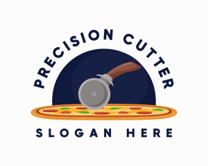 Pizza Cutter Restaurant logo design