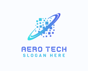 Pixelated Software Tech logo design