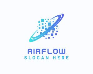 Pixelated Software Tech logo design