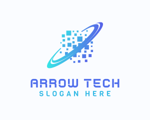 Pixelated Software Tech logo design