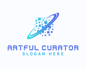 Pixelated Software Tech logo design