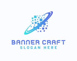 Pixelated Software Tech logo design