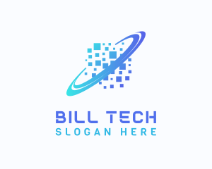 Pixelated Software Tech logo design