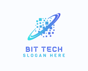 Pixelated Software Tech logo design