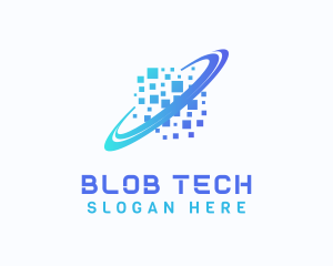 Pixelated Software Tech logo design