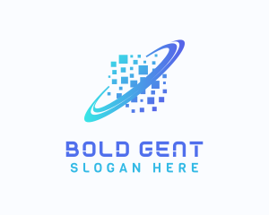 Pixelated Software Tech logo design