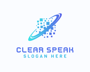 Pixelated Software Tech logo design