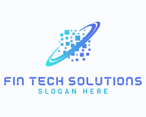 Pixelated Software Tech logo design